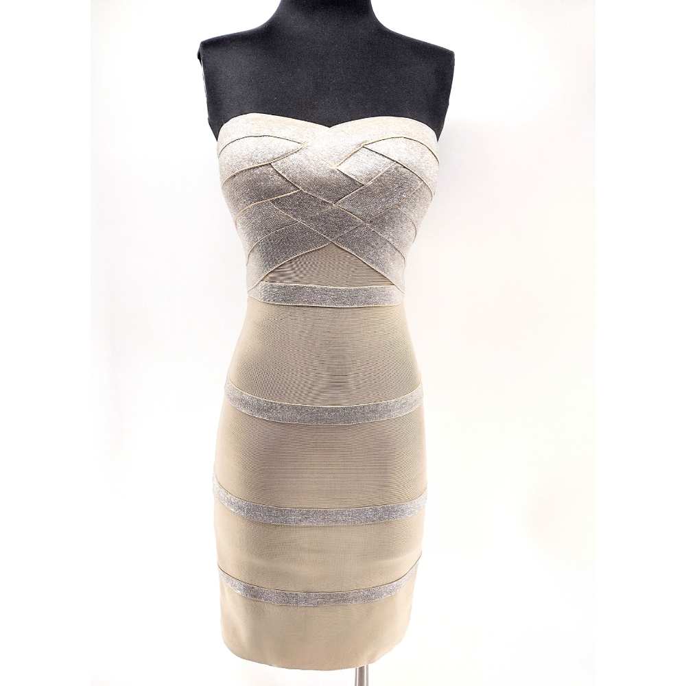 GORGEOUS! BANDEAU STRAPLESS PARTY DRESS Sz S